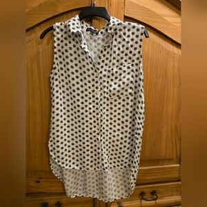 Velvet Heart Black and White Floral Tank Top